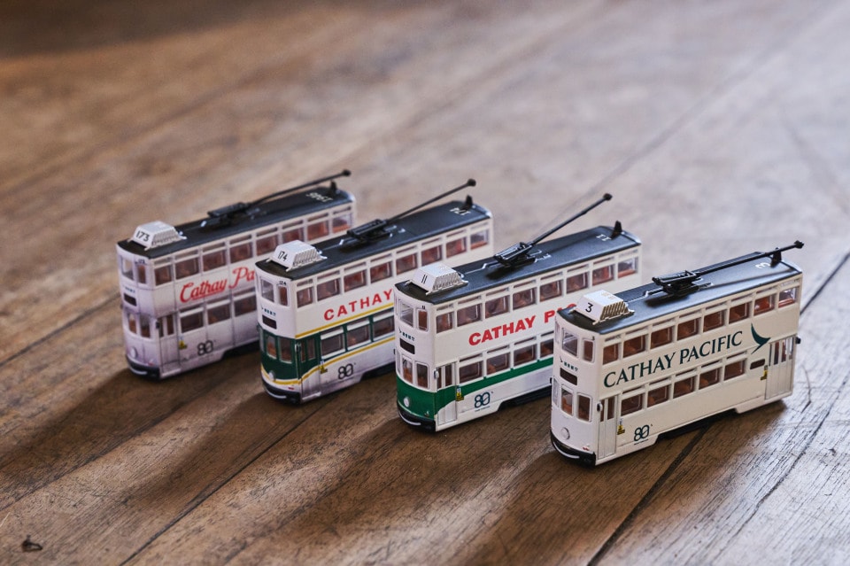 國泰航空塗裝香港電車套裝（4輛） Cathay Pacific Livery Hong Kong Tram Set of 4